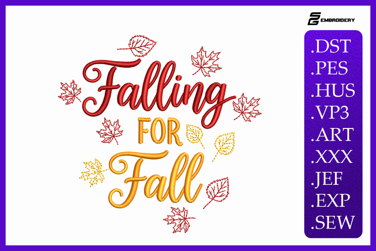Falling For Fall Embroidery Designs For Machine