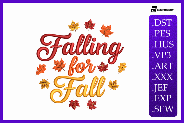 Falling For Fall Embroidery Designs For Machi