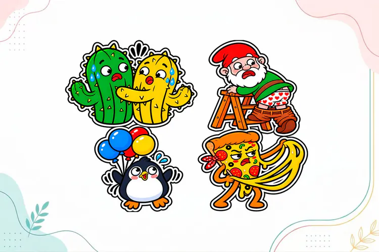 Funny Christmas Stickers