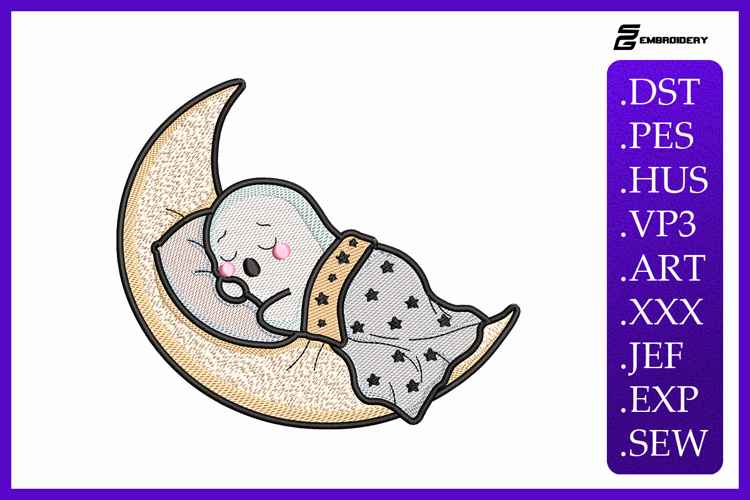 Cute Moon Clipart Image 17