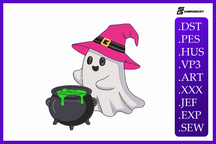 Halloween Ghost Embroidery Designs For Machine