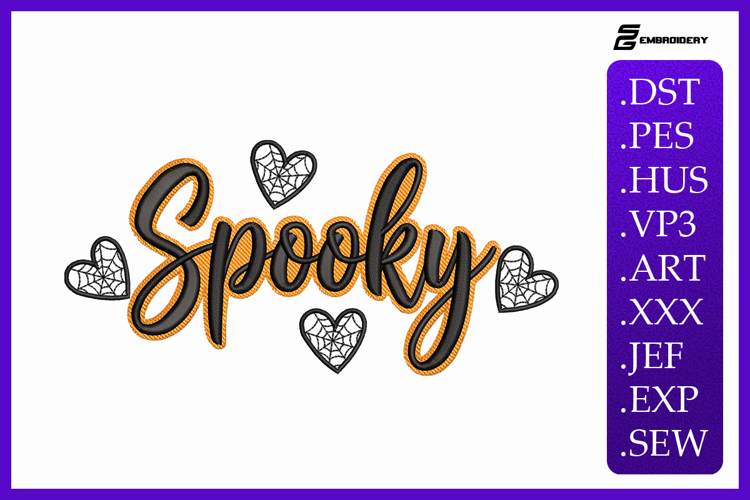 Halloween Spooky Embroidery Designs For Machine