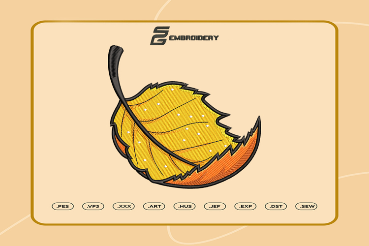 Autumn Leaf Embroidery Designs For Machine