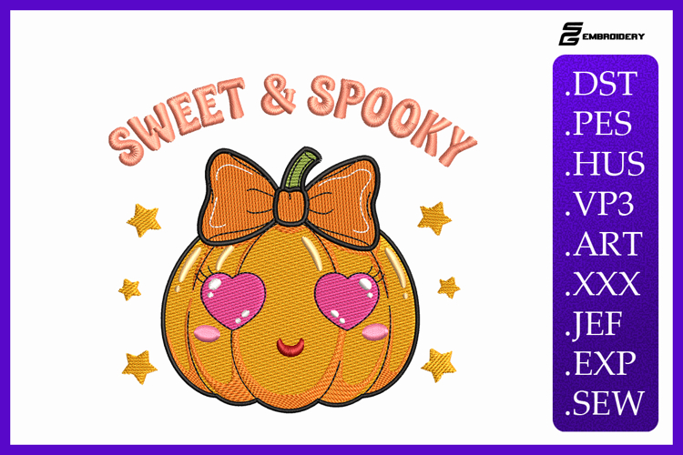 Sweet & Spooky Pumpkin Embroidery Designs For Machine