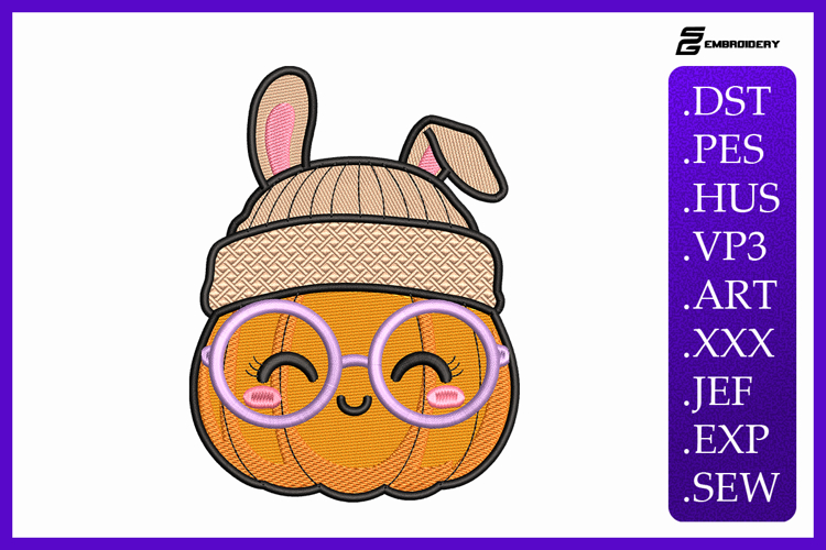 Adorable Halloween Pumpkin Embroidery Designs For Machine