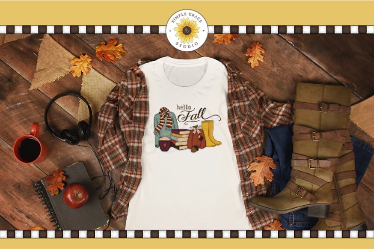 Hello Fall Sublimation PNG File