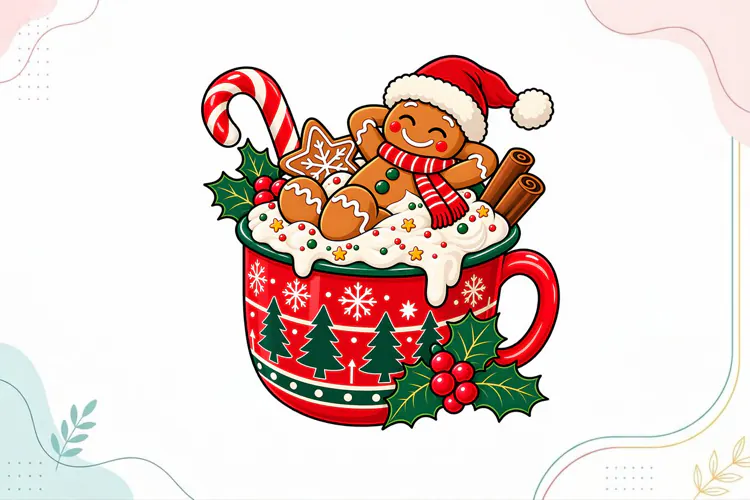 Christmas Gingerbread Man Clipart