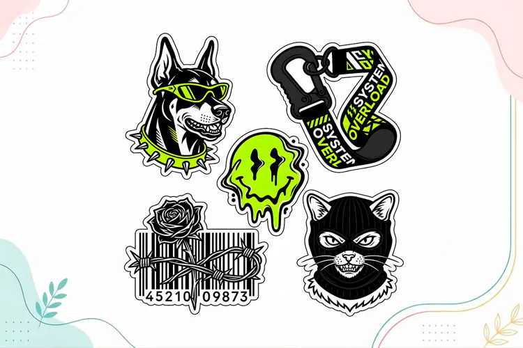 Edgy Streetwear Stickers