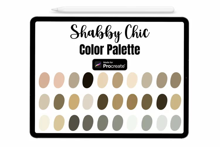 Shabby Chic Procreate Palette - Procreate Color palette