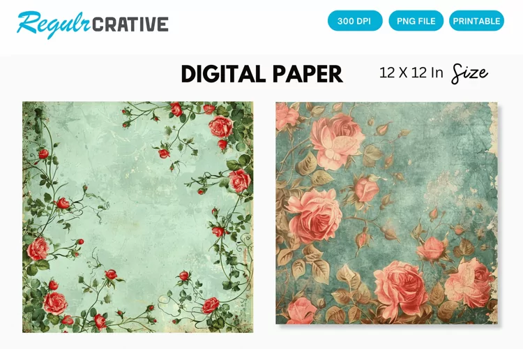 Shabby Chic Digital Paper