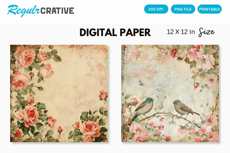Shabby Chic Digital Paper
