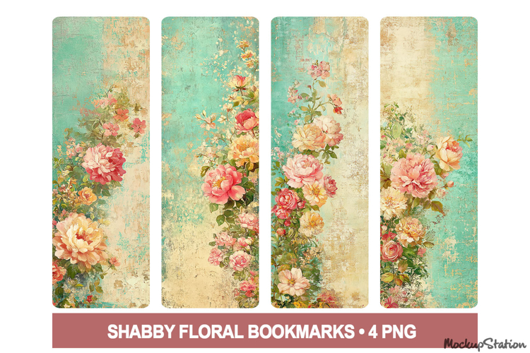 Vintage Floral Bookmarks PNG Printable, Whimsical Spring