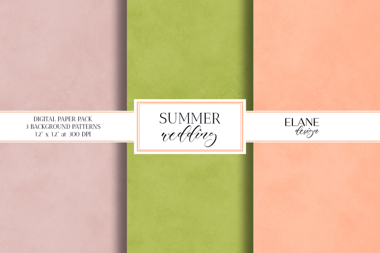 Pastel Shabby Watercolor Digital Paper, Summer Color Palette