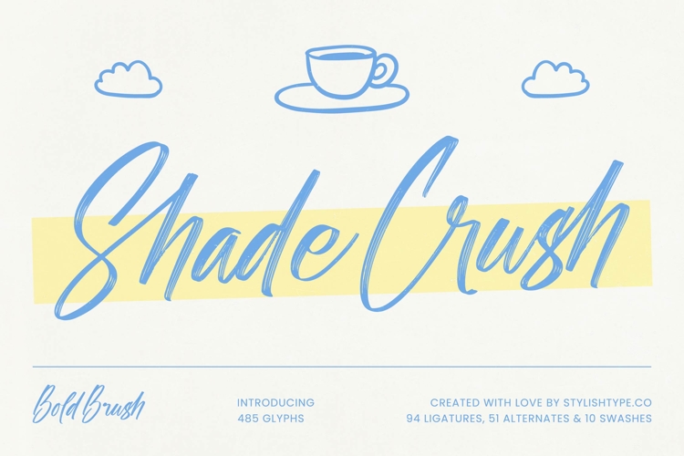 Shade Crush - Bold Brush Font