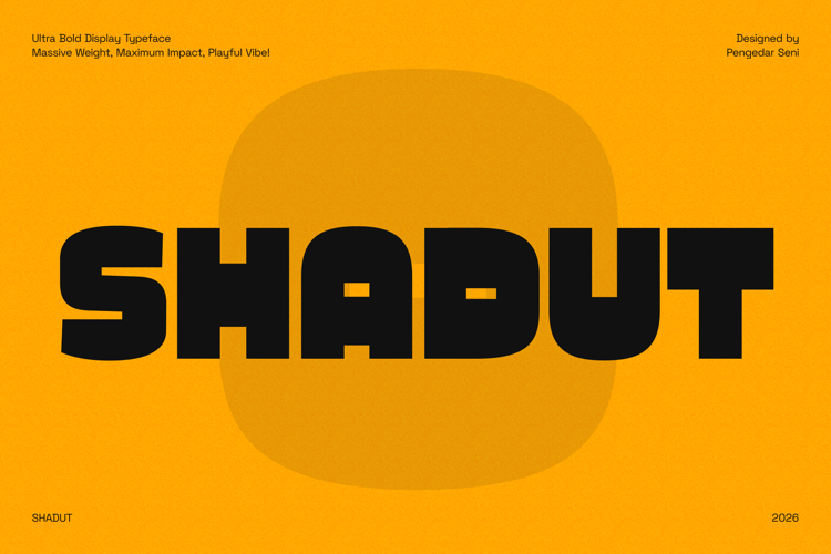 Shadut Ultra Bold Display Typeface