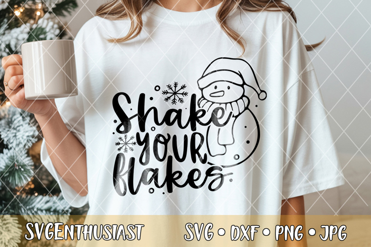 Shake your flakes SVG cut file