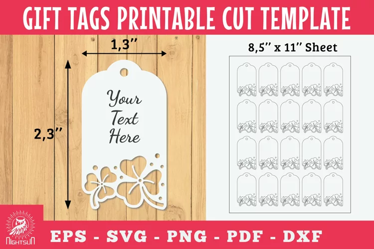 Shamrock Gift Tags Printable Cut