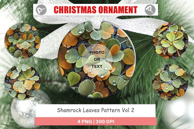Christmas Ornaments Shamrock Leaves Pattern
