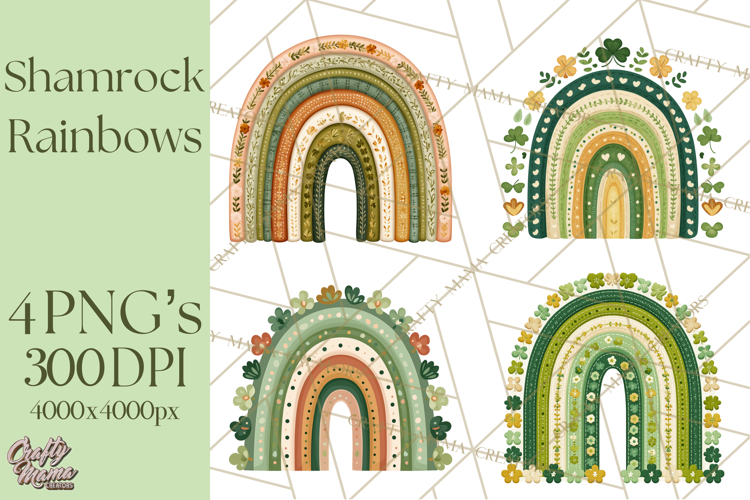Boho Rainbow Clipart Image 5