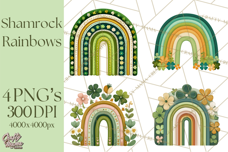 Boho Rainbow Clipart Image 6