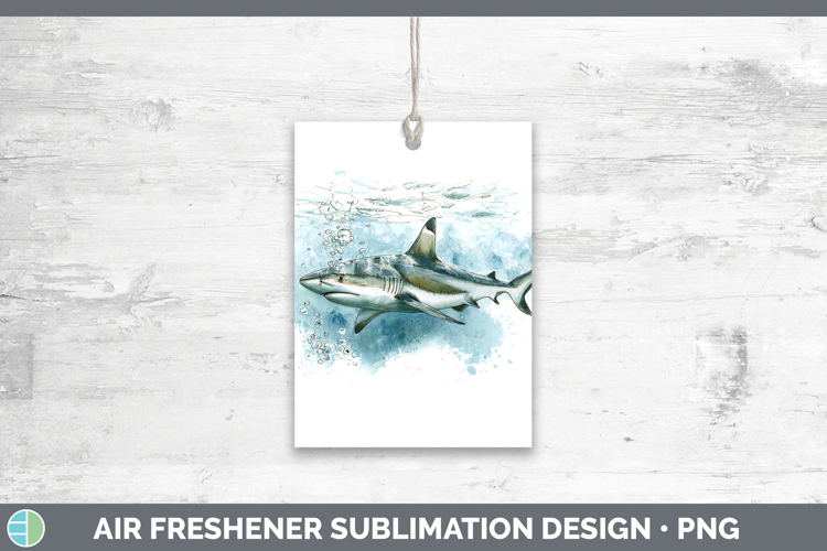 Blacktip Shark Sketch Air Freshener Sublimation Design