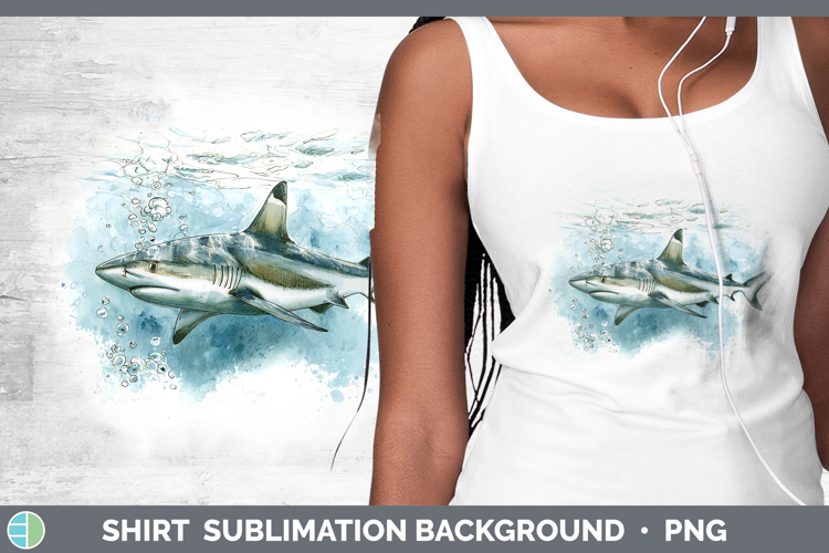 Blacktip Shark Sketch Shirt Sublimation Design