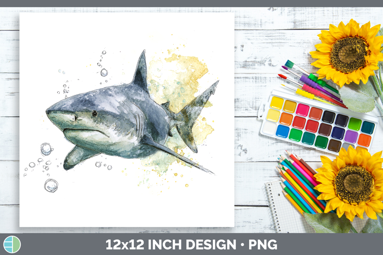 Bull Shark Sketch Paper Backgrounds Design
