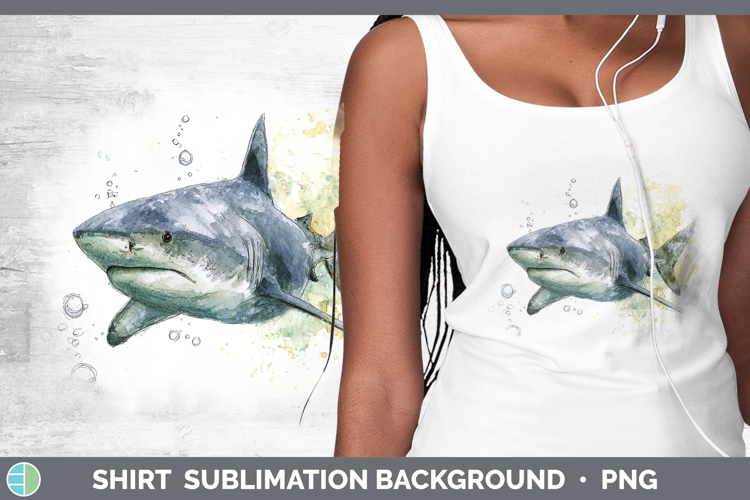 Bull Shark Sketch Shirt Sublimation Design