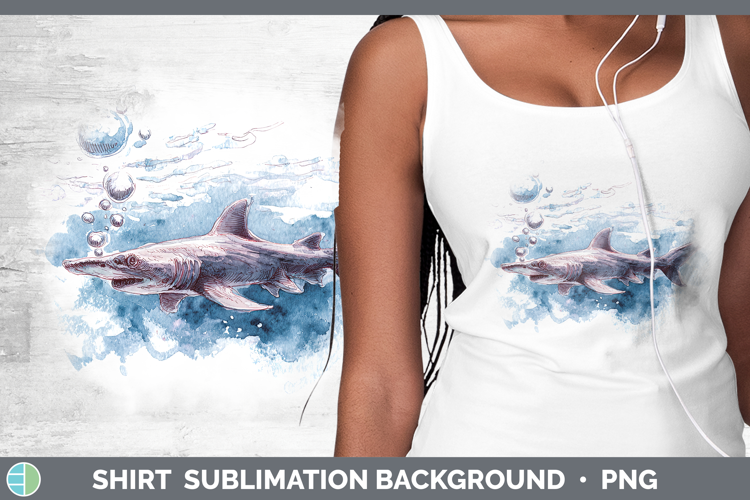 Goblin Shark Sketch Shirt Sublimation Design