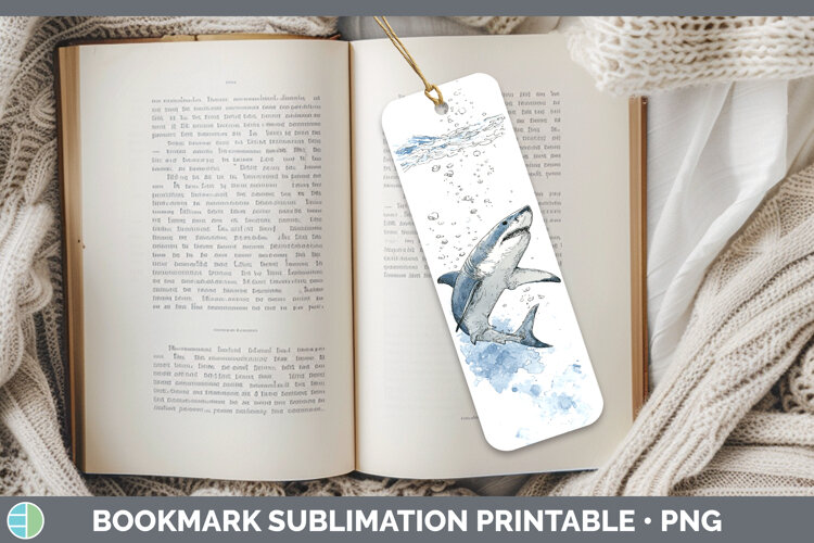 GorgeousShark Sketch Bookmark design.