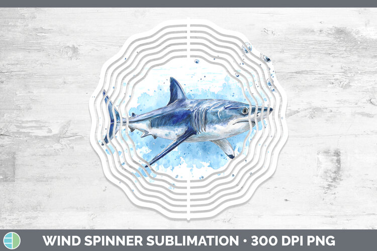 GorgeousShark Sketch Wind Spinner design.