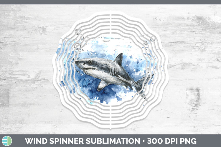 GorgeousShark Sketch Wind Spinner design.