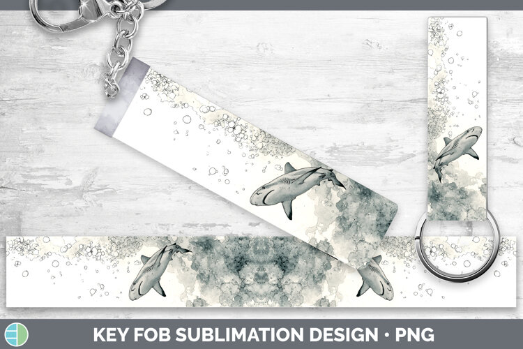GorgeousShark Sketch Key Fob design.