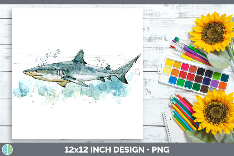 Sandbar Shark Sketch Paper Backgrounds Design