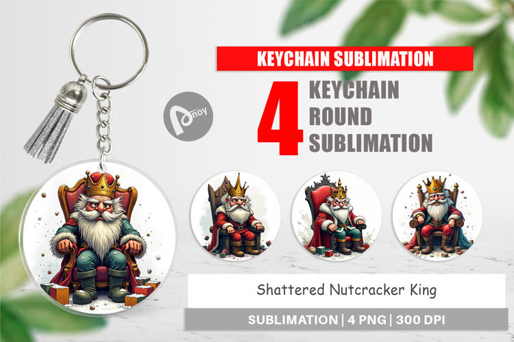 Keychain Shattered Nutcracker King