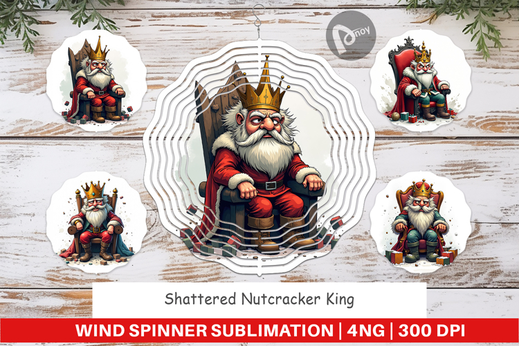 Wind Spinner Shattered Nutcracker King