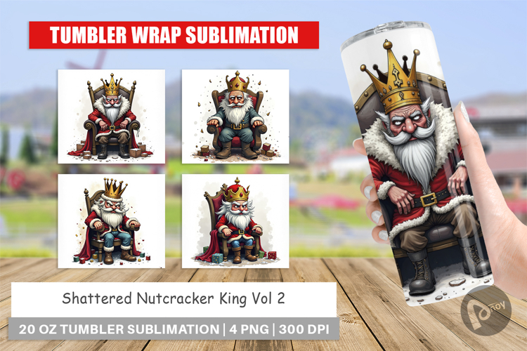 Tumbler Shattered Nutcracker King