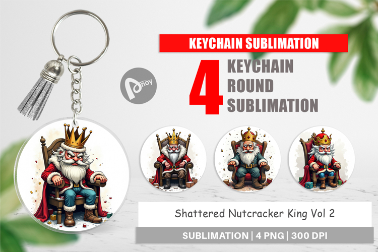 Keychain Shattered Nutcracker King