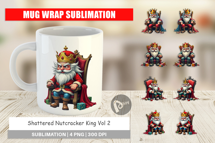 Mug Wrap Shattered Nutcracker King