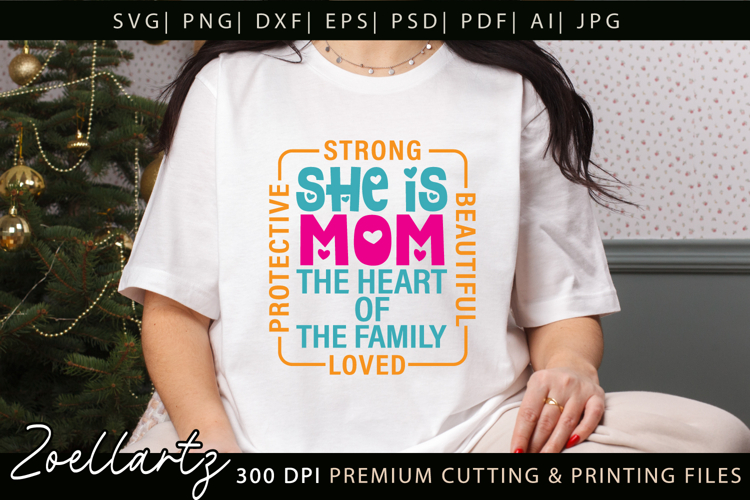 Mothers Day SVG for Cricut Mommy Mom Mama T-shirt Mug Design