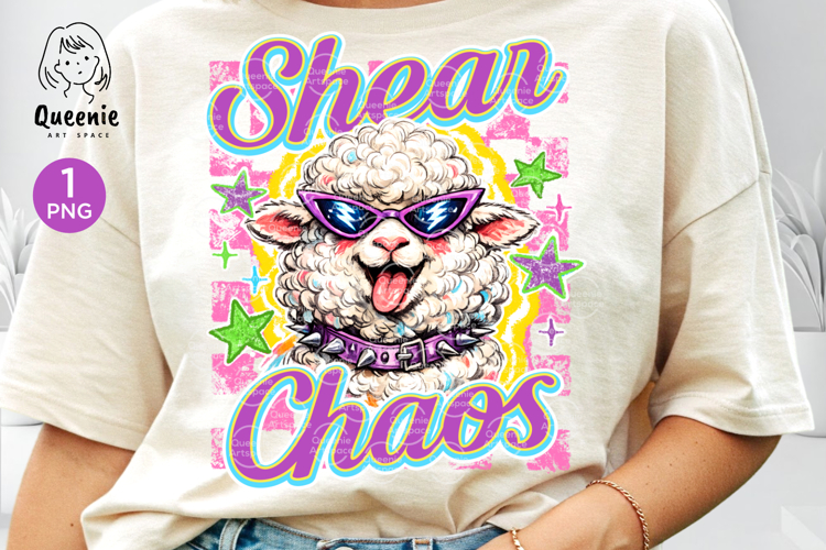 Sarcastic Shear Chaos Funny Sheep Pun Farm Animal