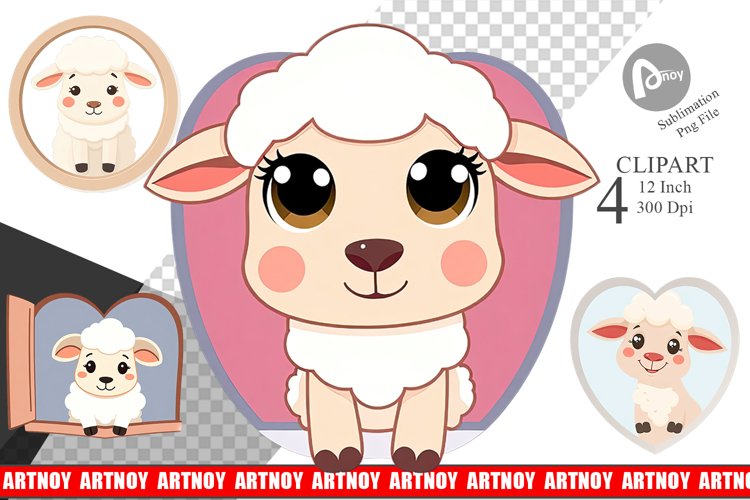 Clipart Heart Sheep