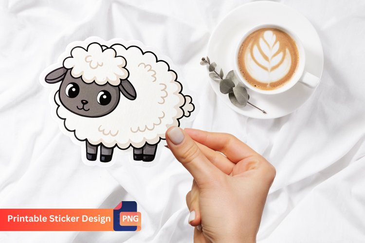 Cute Sheep Clipart Image 12
