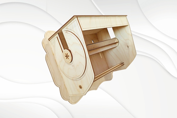 Gift wall towel dispenser, wall shelf, laser cutting design