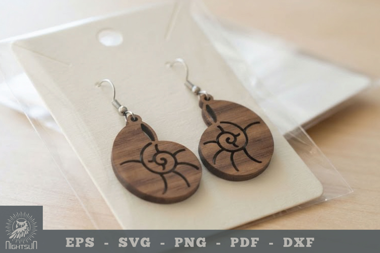 Shell Lasercut Earring 1