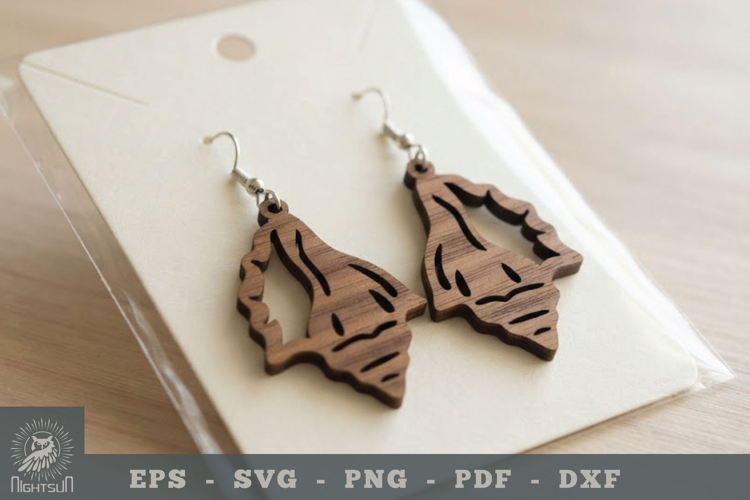 Shell Lasercut Earring 2