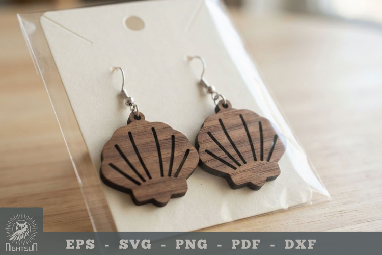 Shell Lasercut Earring 3