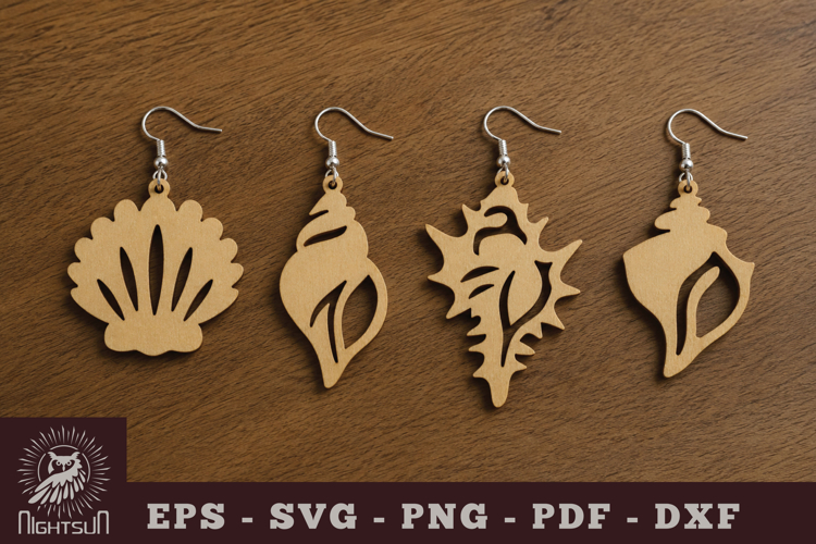 Shell Lasercut Earrings