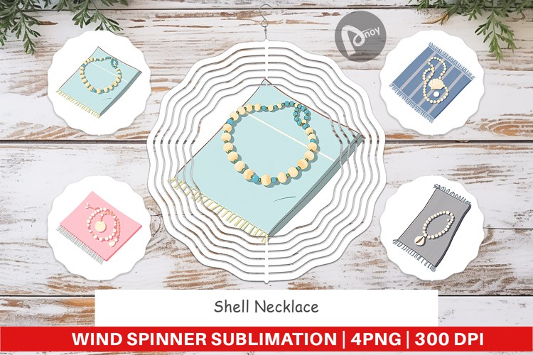 Wind Spinner Shell Necklace