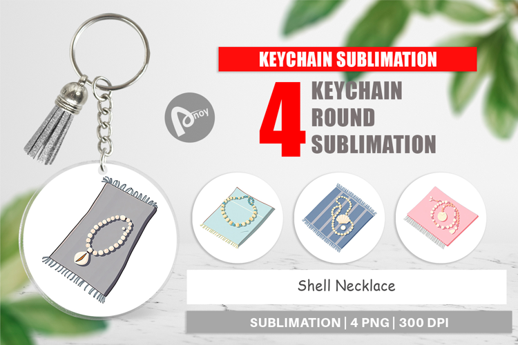Keychain Shell Necklace
